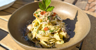 Pasta con boletus (tagliatelle ai funghi porcini)