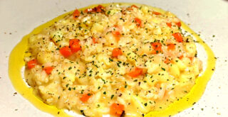 Risotto de patata y zanahoria